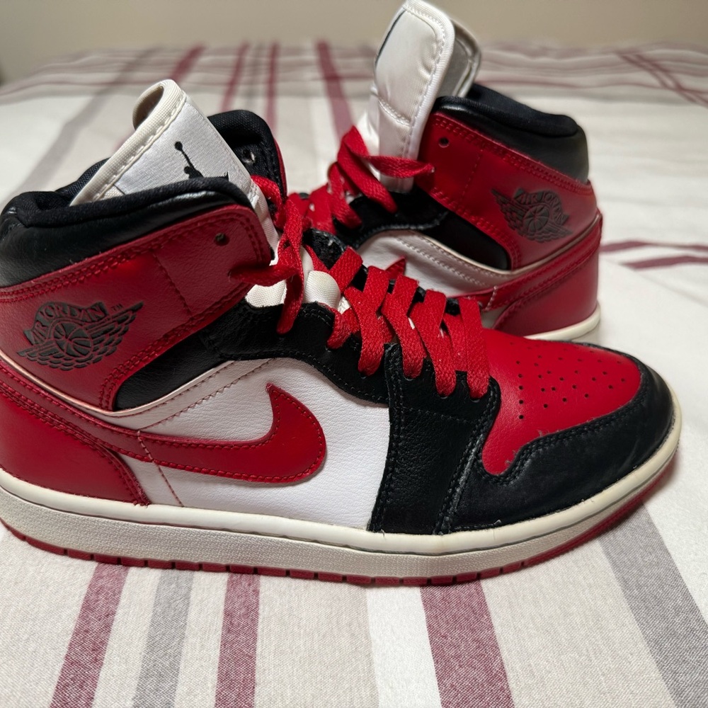 Jordan Red and Black Athletic Shoes